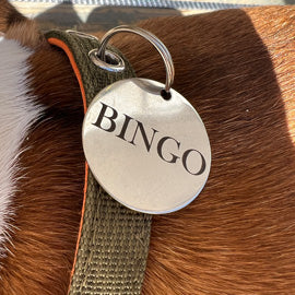 Namnbricka till hund personligt graverad